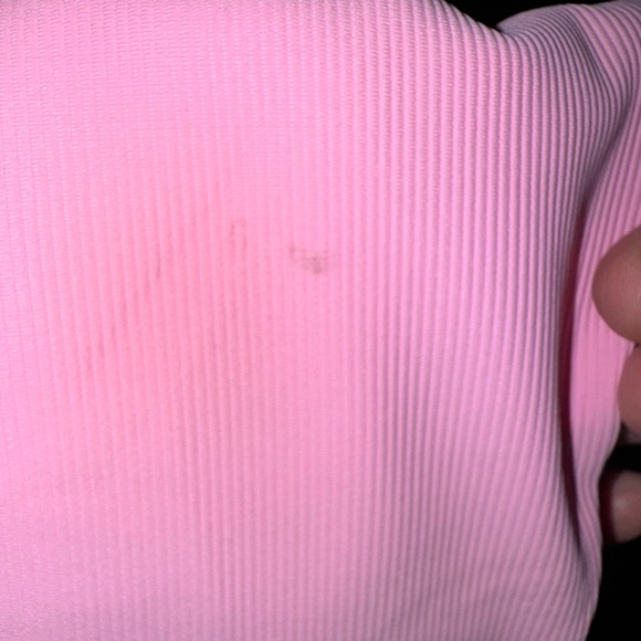 Wilo The Label Pink Ribbed 7/8 Leggings with side pockets Size XS - Picture 10 of 10